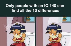 Test: Only a person with an IQ of 140 can find the 10 differences