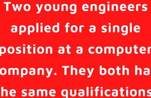 Two Engineers at the Job Interview