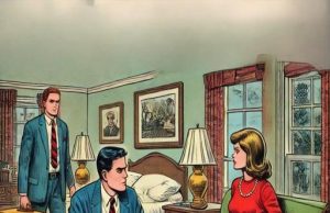 After 37 years of marriage, Jake left his wife, Edith, for his young secretary.