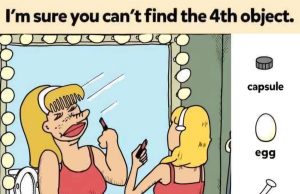 Find Capsule, Egg, Nail, Comb.