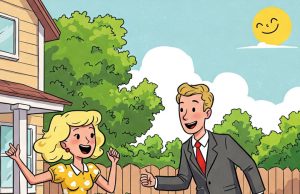 A blonde came running up to her husband