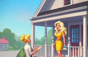 A blonde, looking to make some extra cash