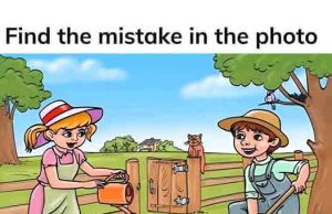 Can you spot the mistake inside Gardening Picture in 3 secs?