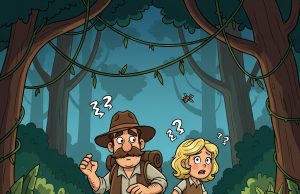 A big-game hunter went on safari