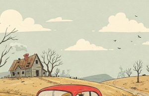 A guy was driving for hours