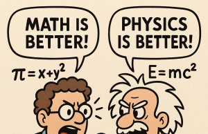 A mathematician and a physicist were arguing