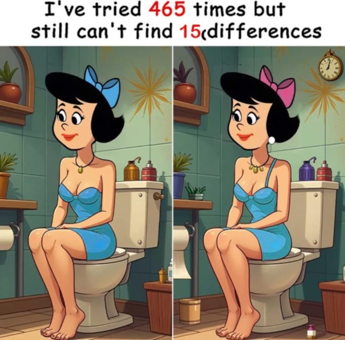 Test: Only a person with a high IQ can find the 15 differences