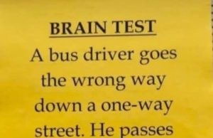 Riddle: A bus driver