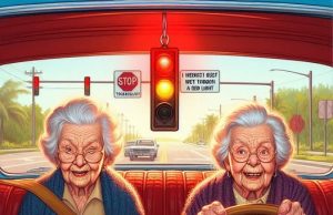 Marie and Edith, two elderly friends, were out for a drive.