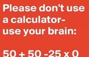 Use your intelligence to solve this math test