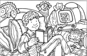 Hidden Picture: Reading.