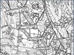 Hidden Picture: Fun in the Trees.