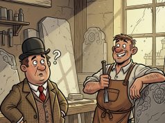 An Englishman went to the local monumental mason