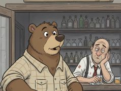 A bear walks into a bar.