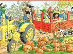 Hidden Picture: Fall Hayride.