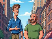 Jerry and Stan are walking down the street