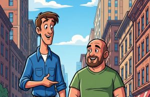 Jerry and Stan are walking down the street