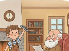 Little Ben came into the house