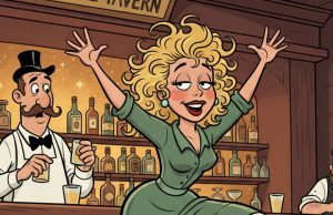 A woman walks into a bar.