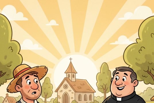 A farmer has been farting a lot.